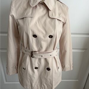 Worthington Short Trench Coat‎ Size Small Preppy